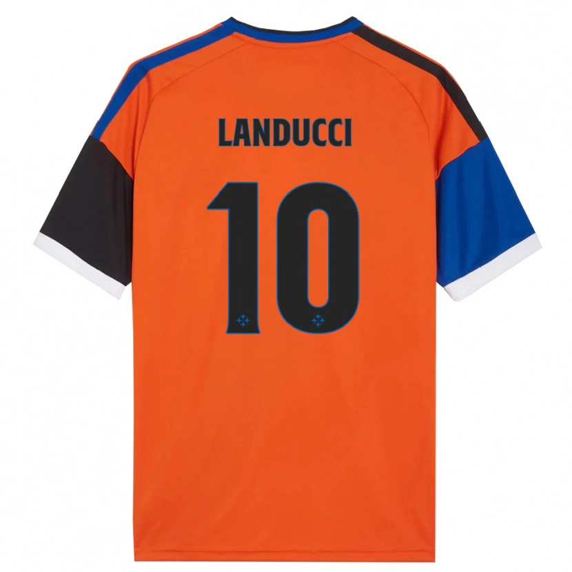 Danxen Herren Umberto Landucci #10 Orange Blau Schwarz Weiß Auswärtstrikot Trikot 2026/27 T-Shirt