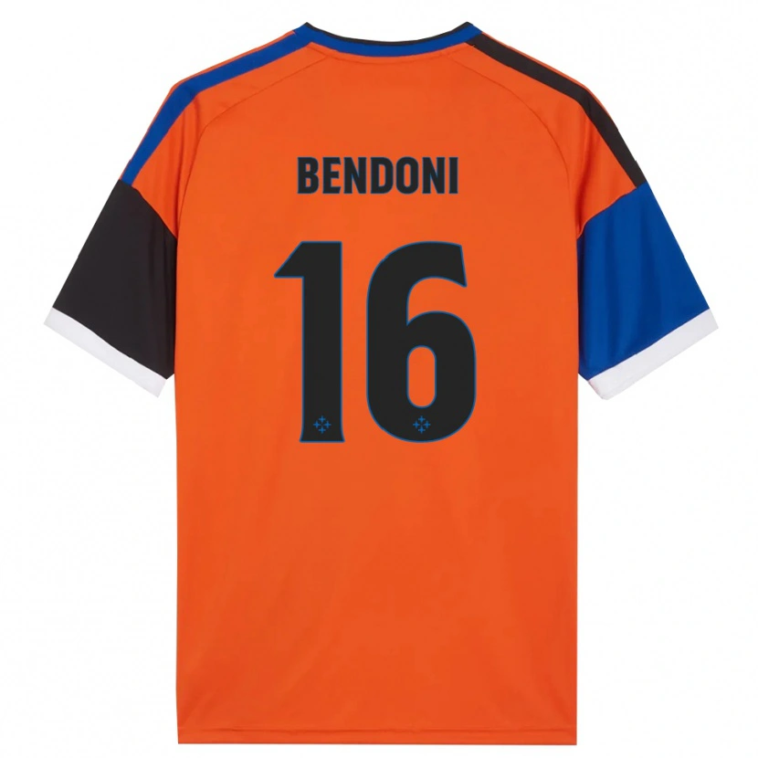 Danxen Herren Marco Bendoni #16 Orange Blau Schwarz Weiß Auswärtstrikot Trikot 2026/27 T-Shirt