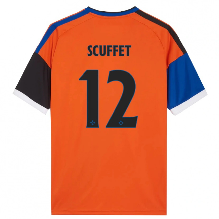 Danxen Herren Simone Scuffet #12 Orange Blau Schwarz Weiß Auswärtstrikot Trikot 2026/27 T-Shirt