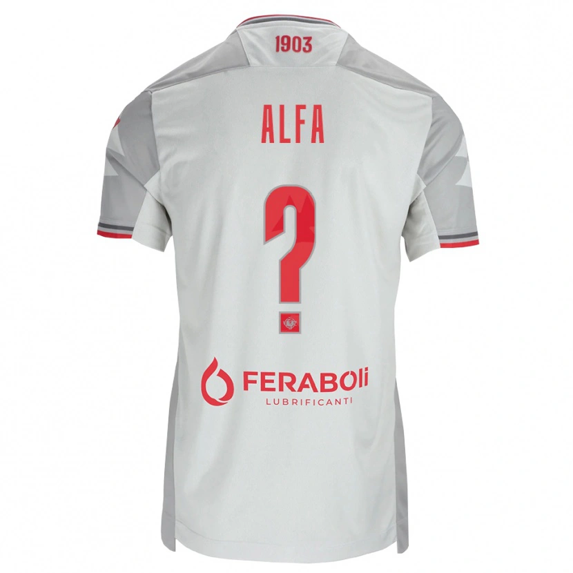 Danxen Herren Karim Alfa #0 Grau Weiß Rot Auswärtstrikot Trikot 2026/27 T-Shirt
