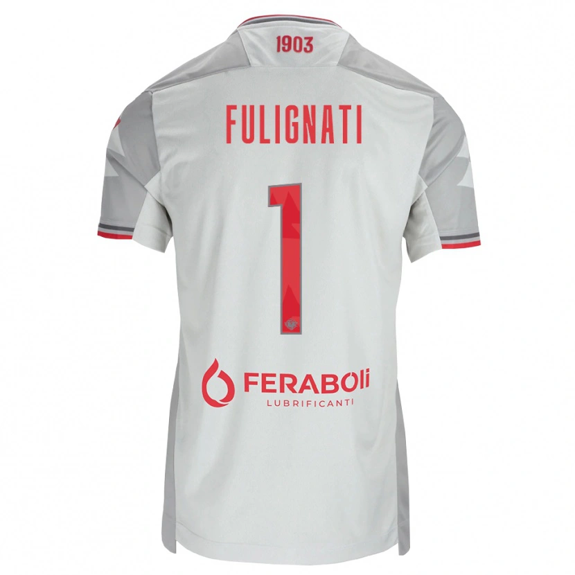 Danxen Herren Andrea Fulignati #1 Grau Weiß Rot Auswärtstrikot Trikot 2026/27 T-Shirt