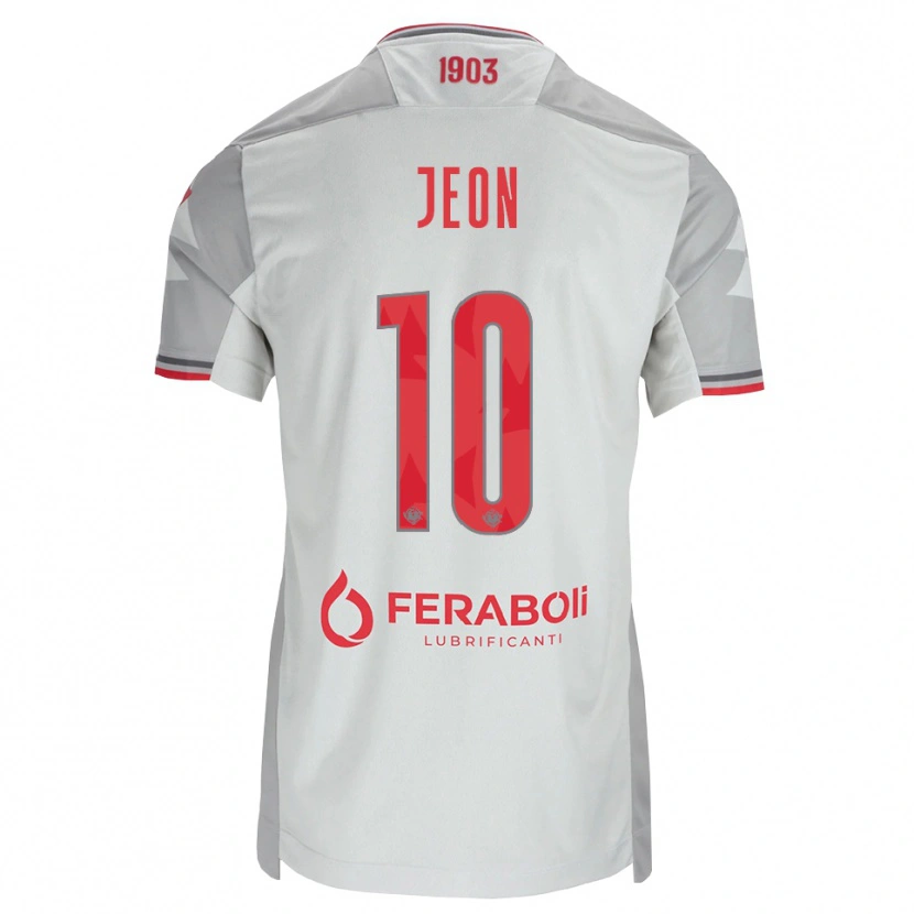 Danxen Herren Joseph Jeon #10 Grau Weiß Rot Auswärtstrikot Trikot 2026/27 T-Shirt