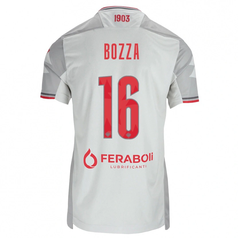 Danxen Herren Mattia Bozza #16 Grau Weiß Rot Auswärtstrikot Trikot 2026/27 T-Shirt