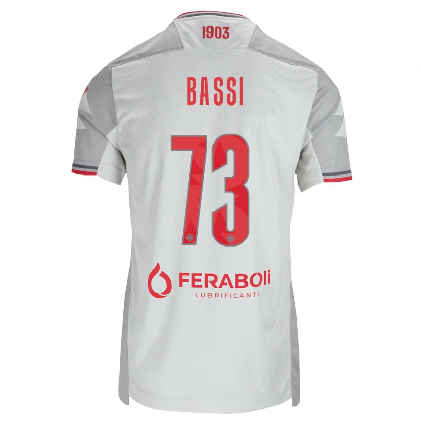 Danxen Herren Emanuele Bassi #73 Grau Weiß Rot Auswärtstrikot Trikot 2026/27 T-Shirt