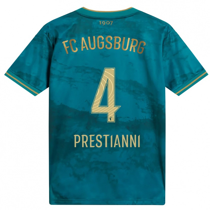 Danxen Herren Luis Prestianni #4 Grün Braun Auswärtstrikot Trikot 2026/27 T-Shirt