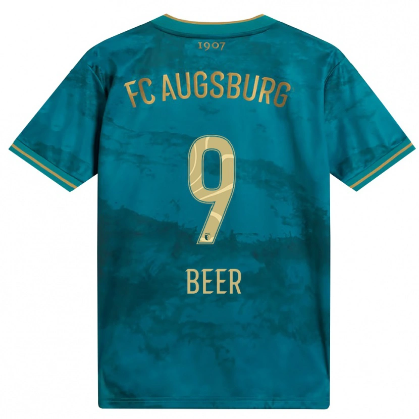 Danxen Herren Eliah Beer #9 Grün Braun Auswärtstrikot Trikot 2026/27 T-Shirt