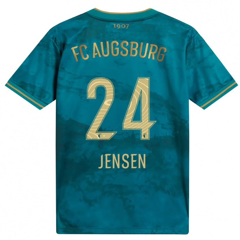 Danxen Herren Fredrik Jensen #24 Grün Braun Auswärtstrikot Trikot 2026/27 T-Shirt