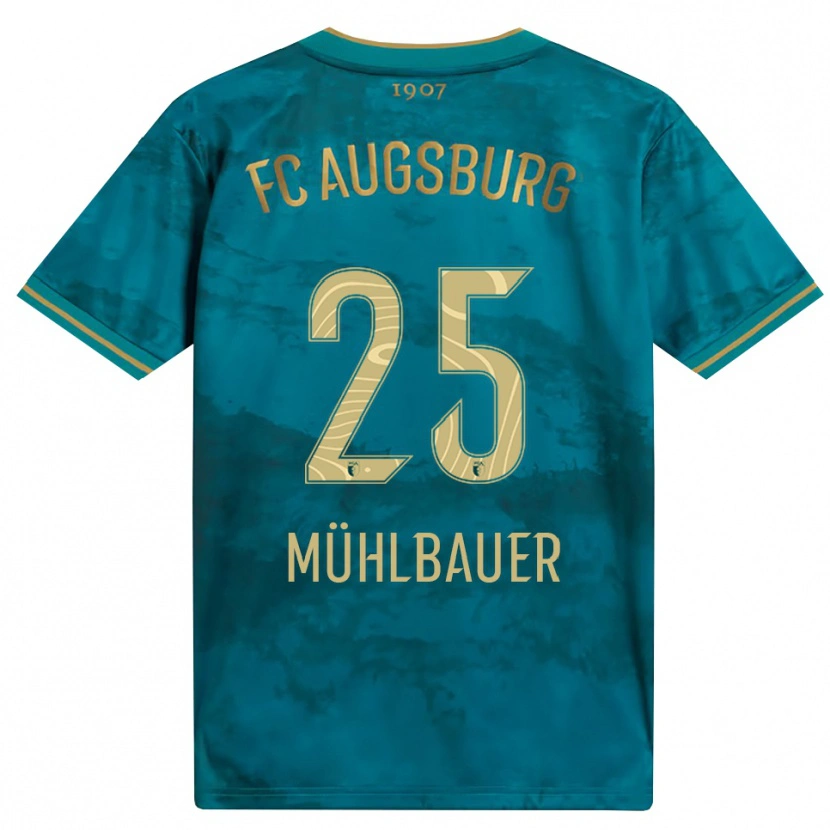 Danxen Herren Simon Mühlbauer #25 Grün Braun Auswärtstrikot Trikot 2026/27 T-Shirt