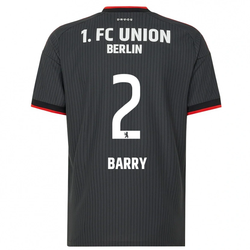 Danxen Herren Sadou Barry #2 Schwarz Weiß Rot Auswärtstrikot Trikot 2026/27 T-Shirt