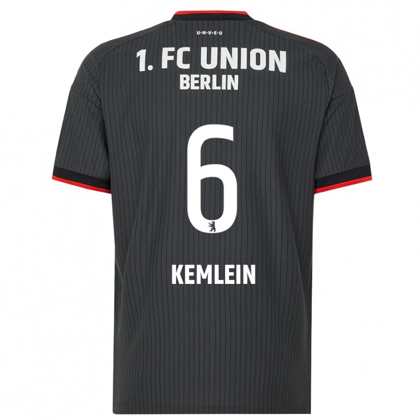 Danxen Herren Aljoscha Kemlein #6 Schwarz Weiß Rot Auswärtstrikot Trikot 2026/27 T-Shirt
