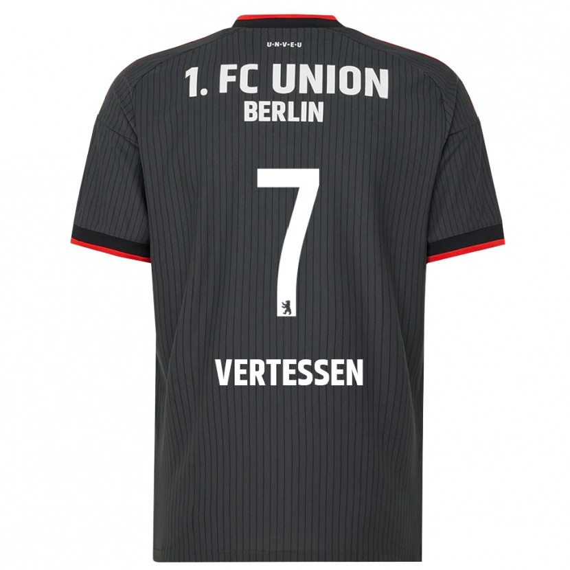 Danxen Herren Yorbe Vertessen #7 Schwarz Weiß Rot Auswärtstrikot Trikot 2026/27 T-Shirt