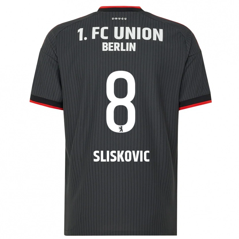Danxen Herren Duje Sliskovic #8 Schwarz Weiß Rot Auswärtstrikot Trikot 2026/27 T-Shirt