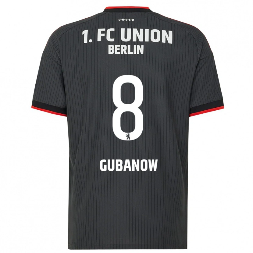 Danxen Herren Oskar Gubanow #8 Schwarz Weiß Rot Auswärtstrikot Trikot 2026/27 T-Shirt