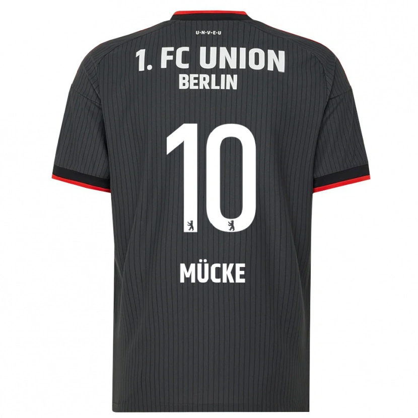 Danxen Herren Jonathan Mücke #10 Schwarz Weiß Rot Auswärtstrikot Trikot 2026/27 T-Shirt