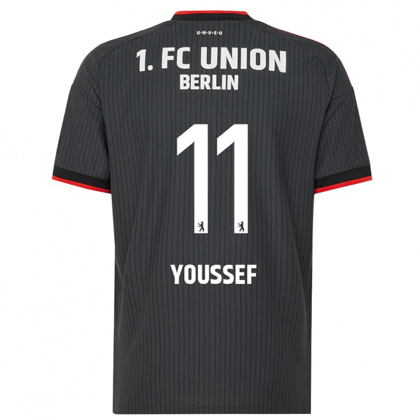 Danxen Herren Nour Youssef #11 Schwarz Weiß Rot Auswärtstrikot Trikot 2026/27 T-Shirt