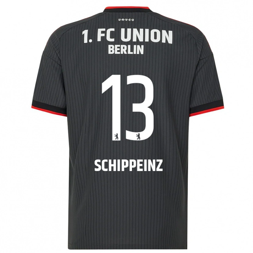 Danxen Herren Mark Schippeinz #13 Schwarz Weiß Rot Auswärtstrikot Trikot 2026/27 T-Shirt