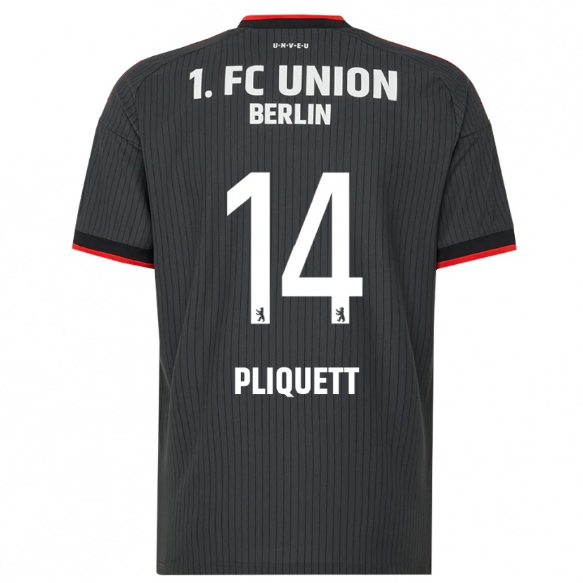 Danxen Herren Bruno Pliquett #14 Schwarz Weiß Rot Auswärtstrikot Trikot 2026/27 T-Shirt
