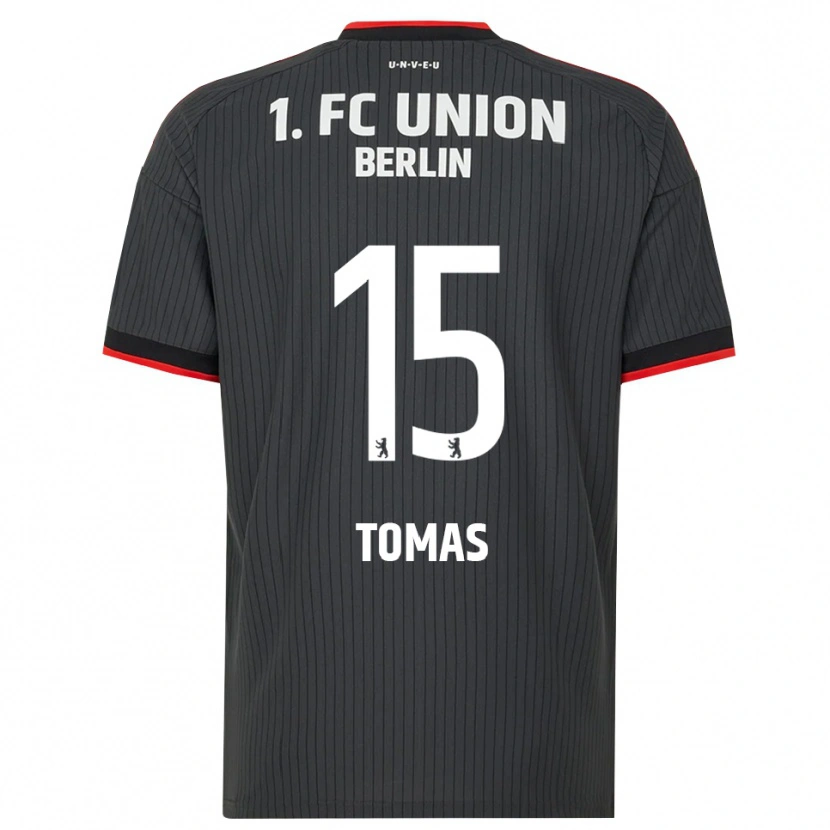 Danxen Herren Milos Tomas #15 Schwarz Weiß Rot Auswärtstrikot Trikot 2026/27 T-Shirt