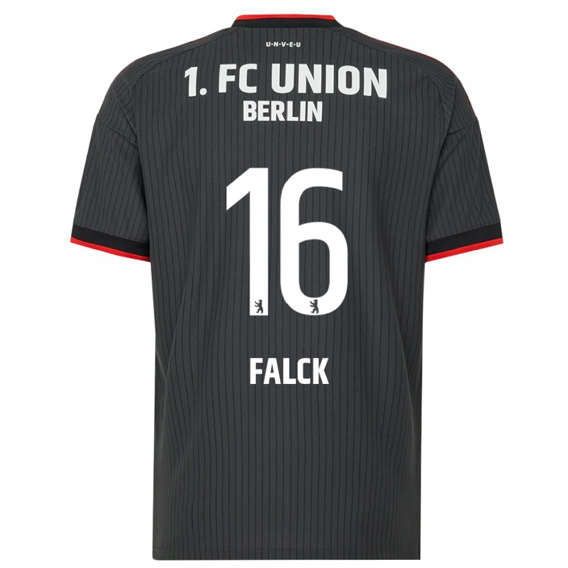 Danxen Herren Johan Falck #16 Schwarz Weiß Rot Auswärtstrikot Trikot 2026/27 T-Shirt