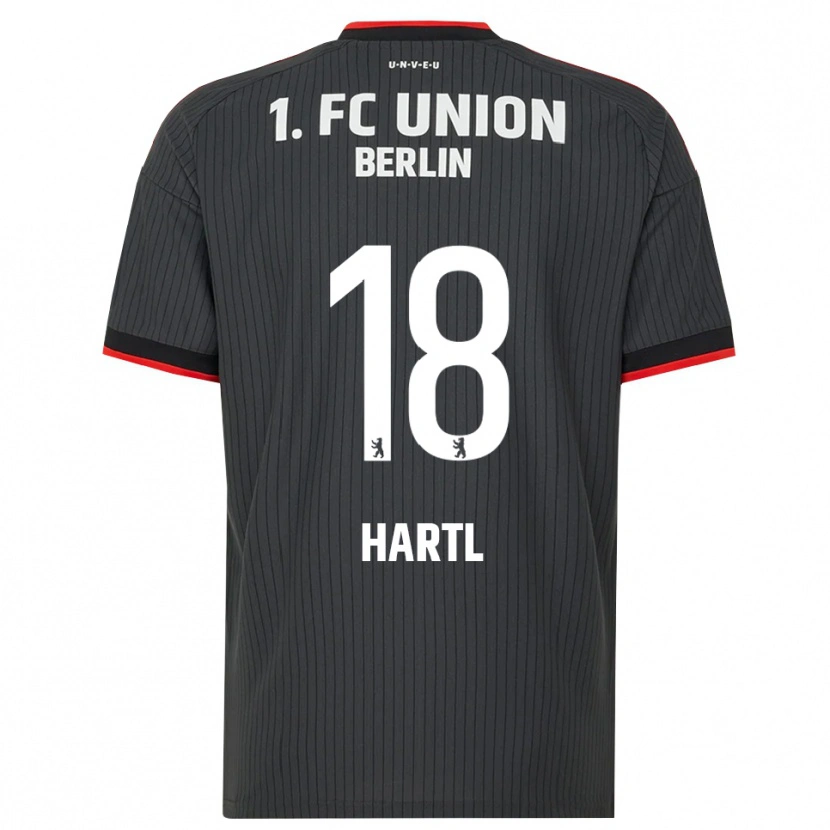 Danxen Herren Fynn Hartl #18 Schwarz Weiß Rot Auswärtstrikot Trikot 2026/27 T-Shirt
