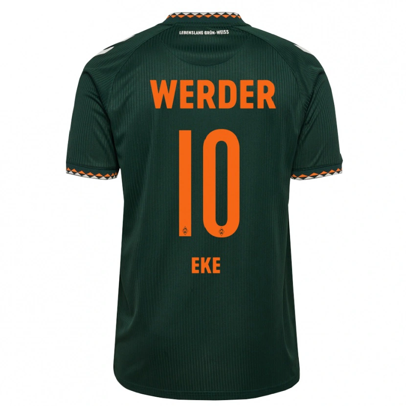 Danxen Herren Mohamed Eke #10 Dunkelgrün Orange Weiß Auswärtstrikot Trikot 2026/27 T-Shirt