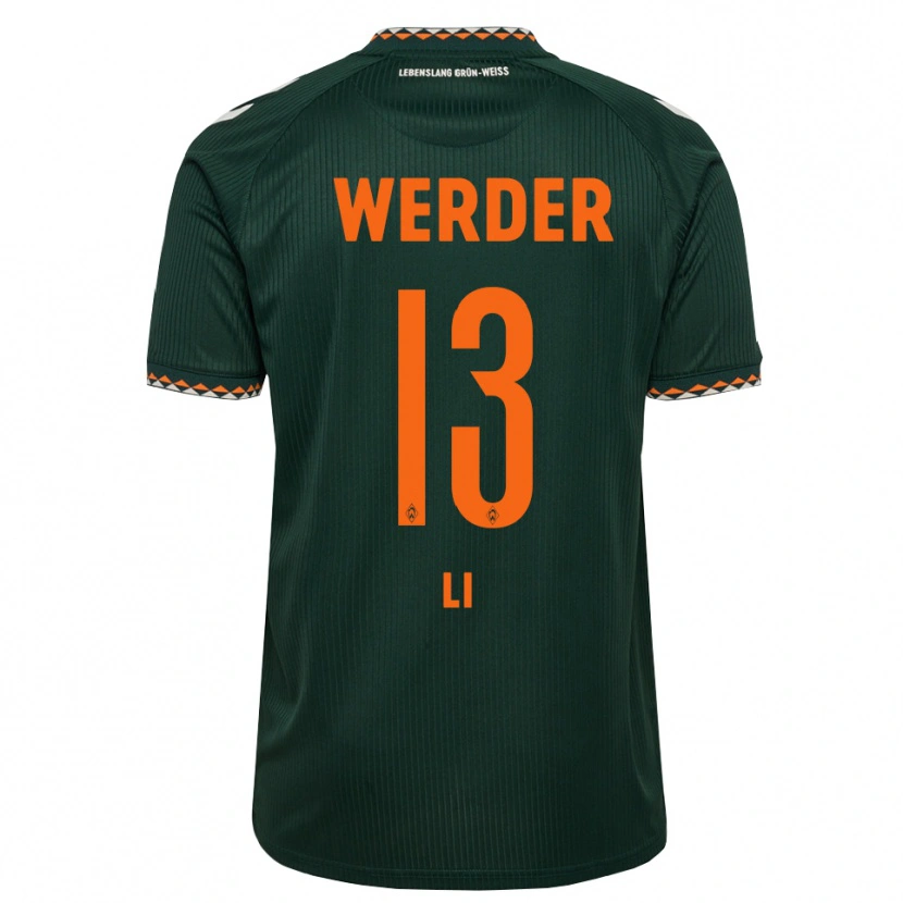 Danxen Herren Xiancheng Li #13 Dunkelgrün Orange Weiß Auswärtstrikot Trikot 2026/27 T-Shirt