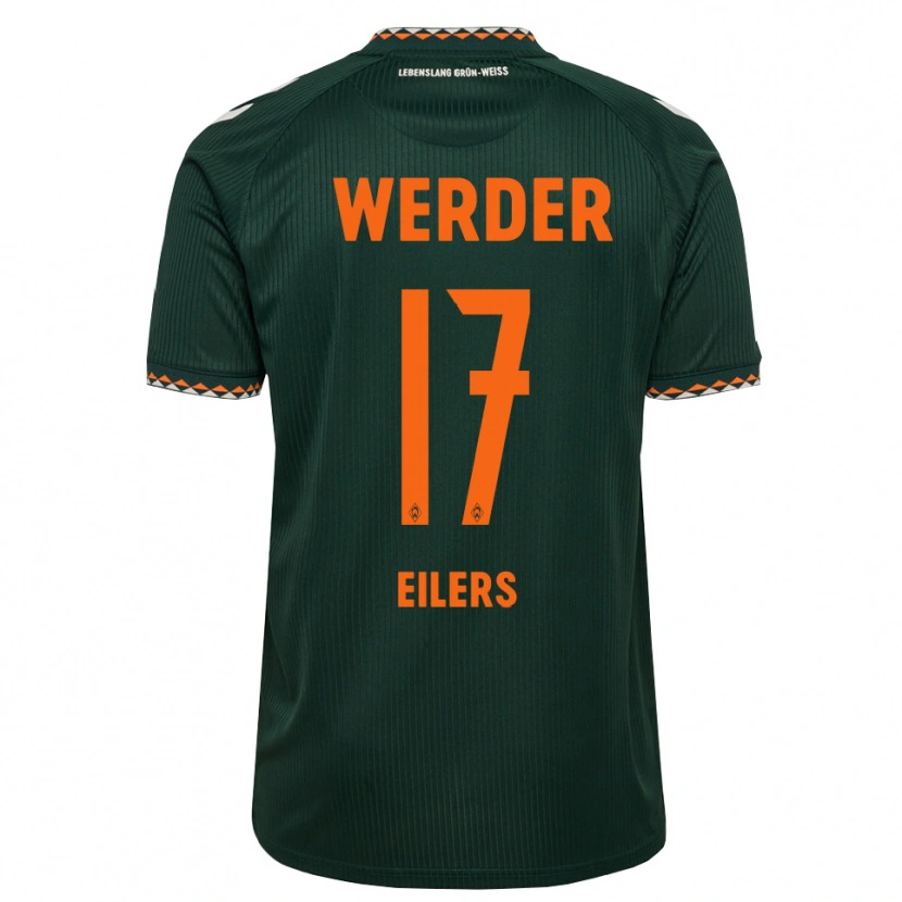 Danxen Herren Jonas Eilers #17 Dunkelgrün Orange Weiß Auswärtstrikot Trikot 2026/27 T-Shirt