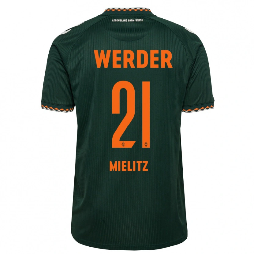 Danxen Herren Sebastian Mielitz #21 Dunkelgrün Orange Weiß Auswärtstrikot Trikot 2026/27 T-Shirt