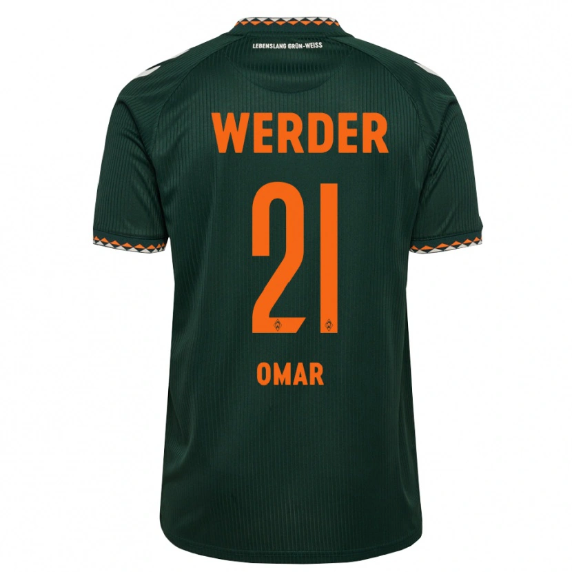 Danxen Herren Jan Omar #21 Dunkelgrün Orange Weiß Auswärtstrikot Trikot 2026/27 T-Shirt