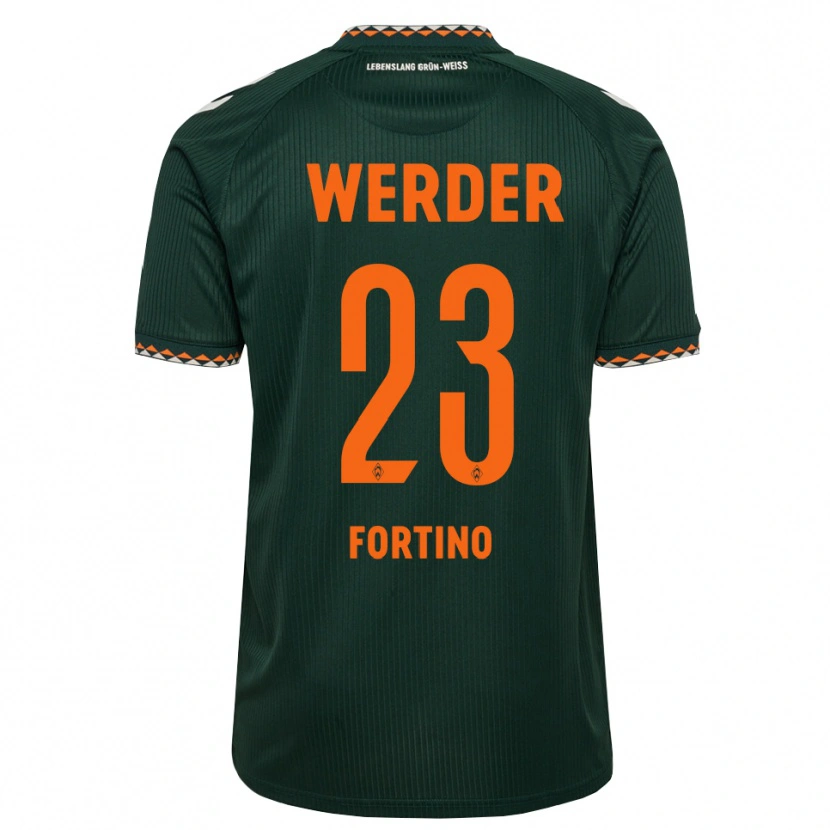 Danxen Herren Pierro Miguel Fortino #23 Dunkelgrün Orange Weiß Auswärtstrikot Trikot 2026/27 T-Shirt