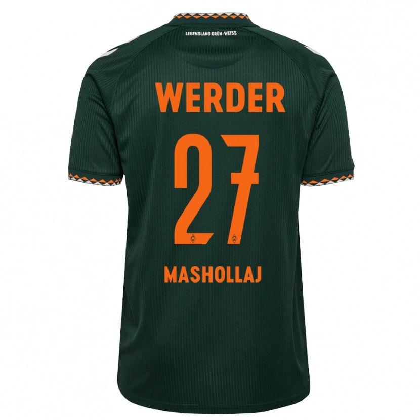 Danxen Herren Benjamin Mashollaj #27 Dunkelgrün Orange Weiß Auswärtstrikot Trikot 2026/27 T-Shirt