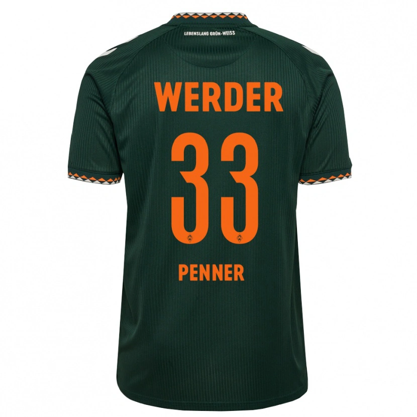 Danxen Herren Maria Penner #33 Dunkelgrün Orange Weiß Auswärtstrikot Trikot 2026/27 T-Shirt