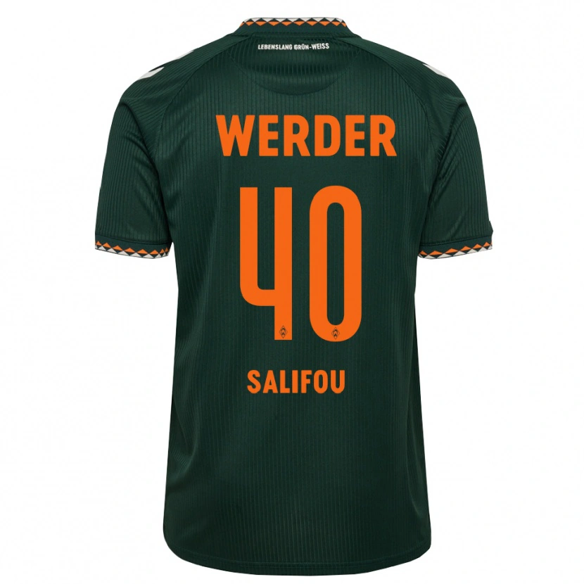 Danxen Herren Dikeni Salifou #40 Dunkelgrün Orange Weiß Auswärtstrikot Trikot 2026/27 T-Shirt