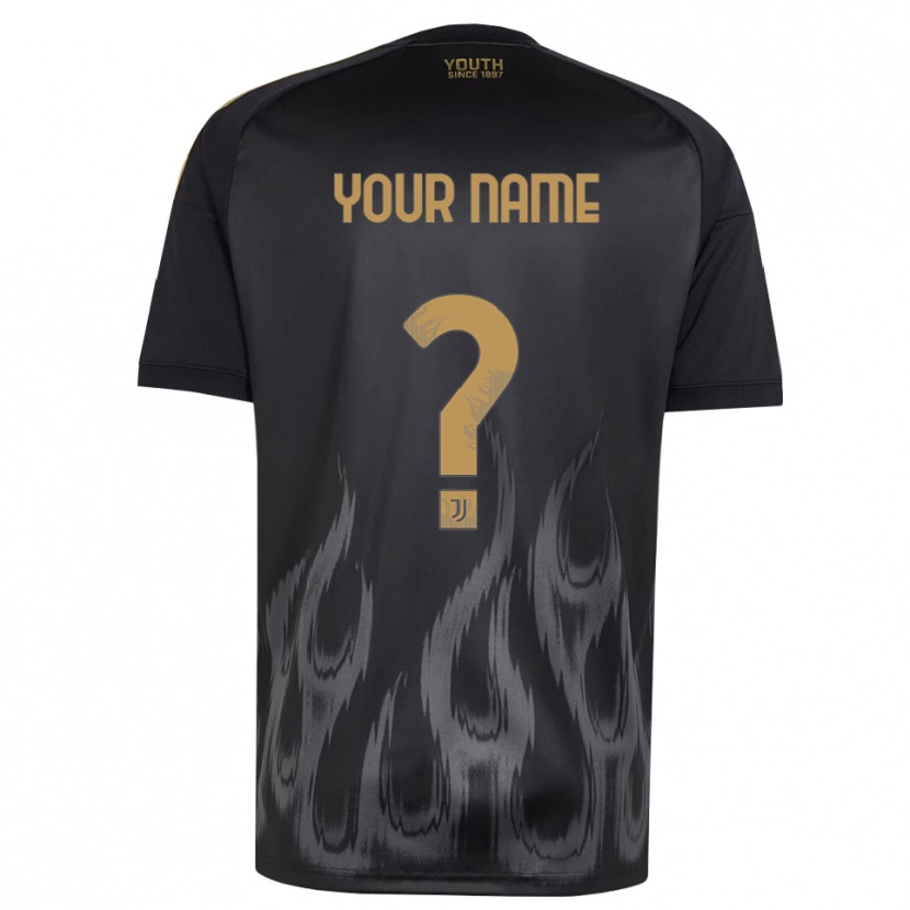Danxen Herren Ihren Namen #0 Schwarz Braun Ausweichtrikot Trikot 2026/27 T-Shirt