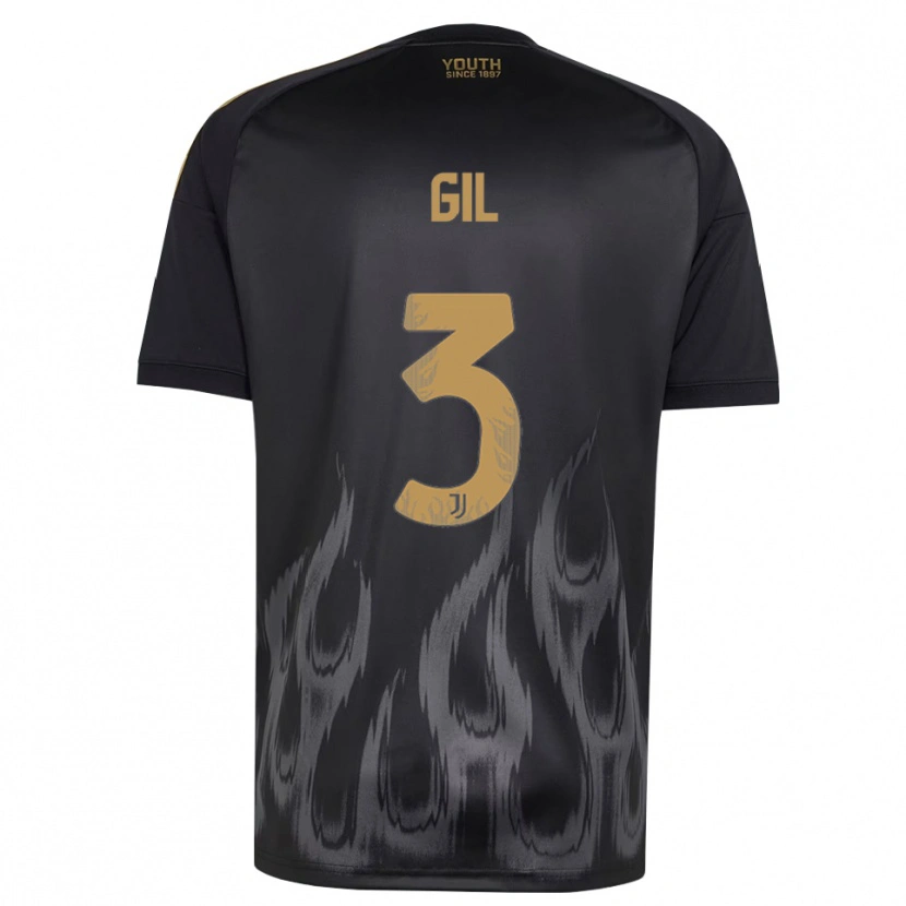 Danxen Herren Javier Gil #3 Schwarz Braun Ausweichtrikot Trikot 2026/27 T-Shirt