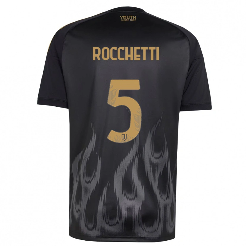 Danxen Herren Edoardo Rocchetti #5 Schwarz Braun Ausweichtrikot Trikot 2026/27 T-Shirt