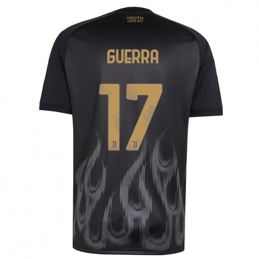 Danxen Herren Simone Guerra #17 Schwarz Braun Ausweichtrikot Trikot 2026/27 T-Shirt