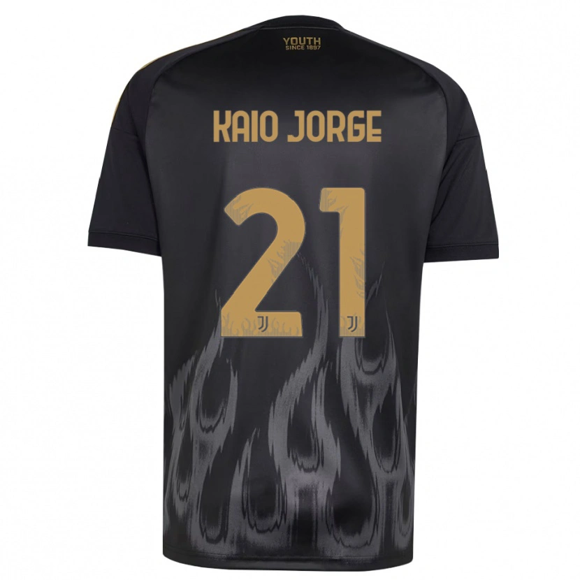 Danxen Herren Kaio Jorge #21 Schwarz Braun Ausweichtrikot Trikot 2026/27 T-Shirt