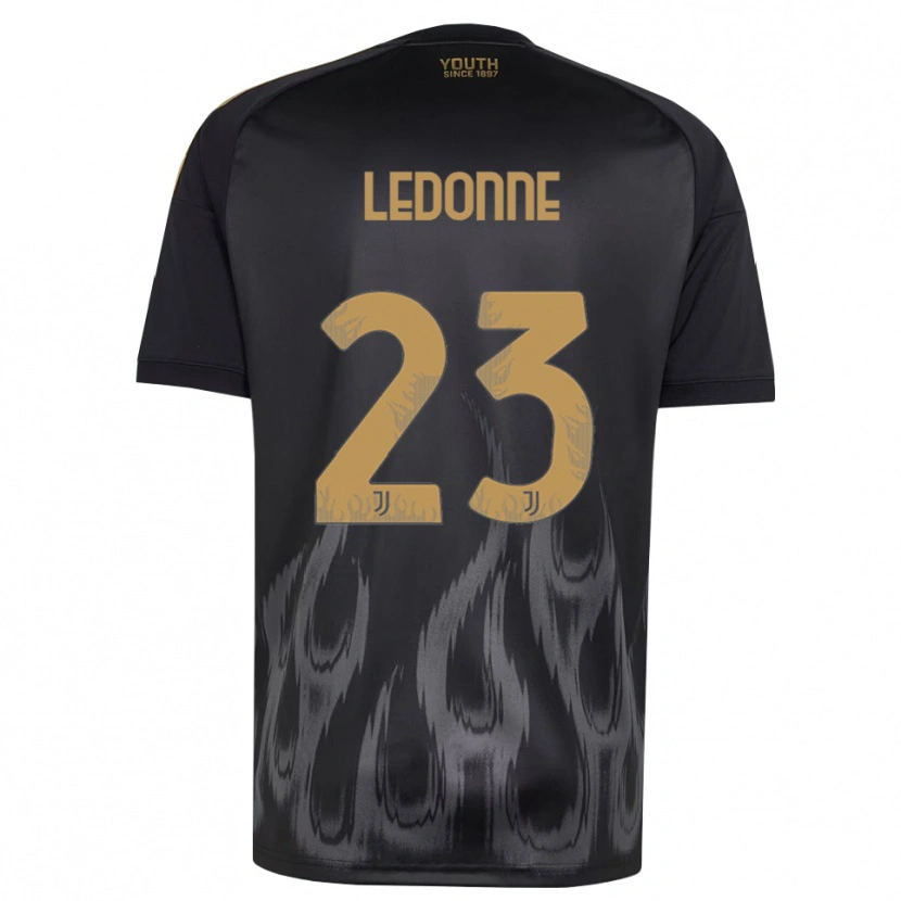 Danxen Herren Nicolo Ledonne #23 Schwarz Braun Ausweichtrikot Trikot 2026/27 T-Shirt