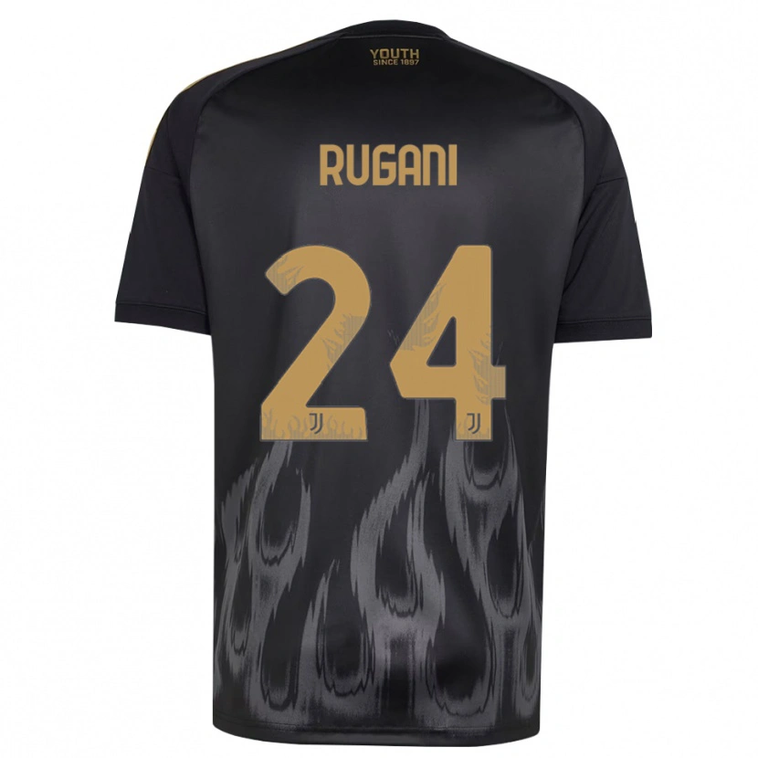 Danxen Herren Daniele Rugani #24 Schwarz Braun Ausweichtrikot Trikot 2026/27 T-Shirt