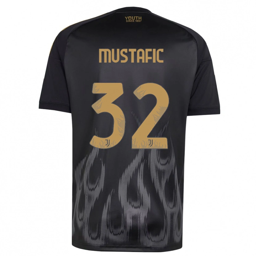 Danxen Herren Emma Mustafic #32 Schwarz Braun Ausweichtrikot Trikot 2026/27 T-Shirt