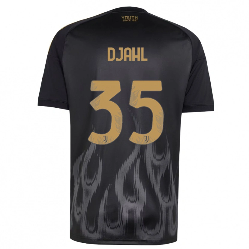 Danxen Herren Rayan Djahl #35 Schwarz Braun Ausweichtrikot Trikot 2026/27 T-Shirt