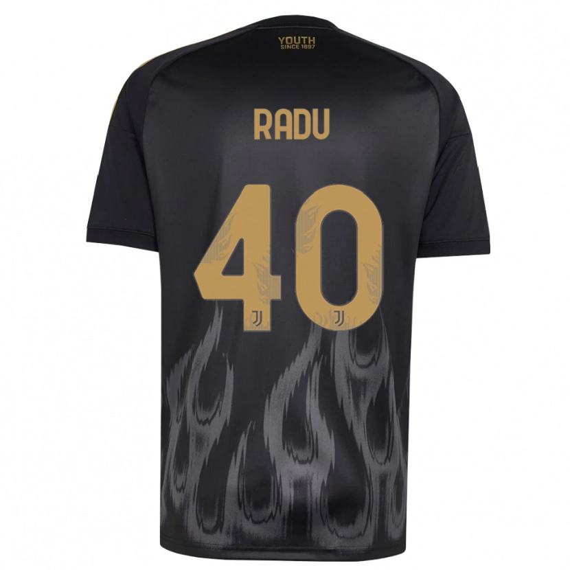 Danxen Herren Riccardo Radu #40 Schwarz Braun Ausweichtrikot Trikot 2026/27 T-Shirt