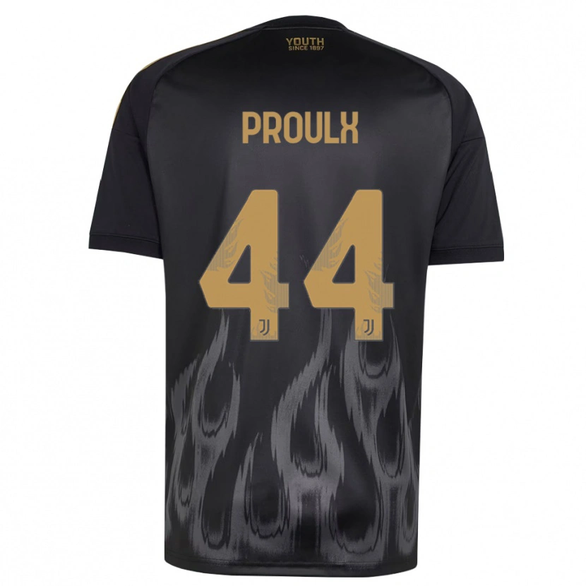 Danxen Herren Lysianne Proulx #44 Schwarz Braun Ausweichtrikot Trikot 2026/27 T-Shirt