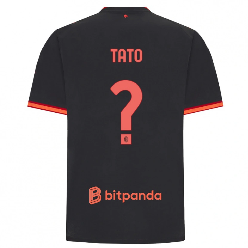 Danxen Herren Adrien Tato #0 Schwarz Rot Ausweichtrikot Trikot 2026/27 T-Shirt