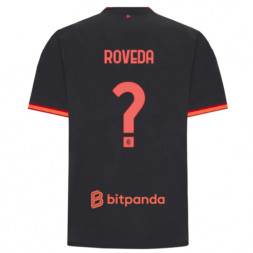 Danxen Herren Samuele Roveda #0 Schwarz Rot Ausweichtrikot Trikot 2026/27 T-Shirt