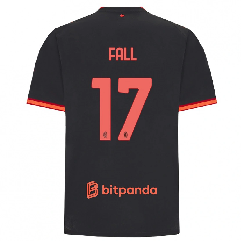 Danxen Herren Mbarick Fall #17 Schwarz Rot Ausweichtrikot Trikot 2026/27 T-Shirt