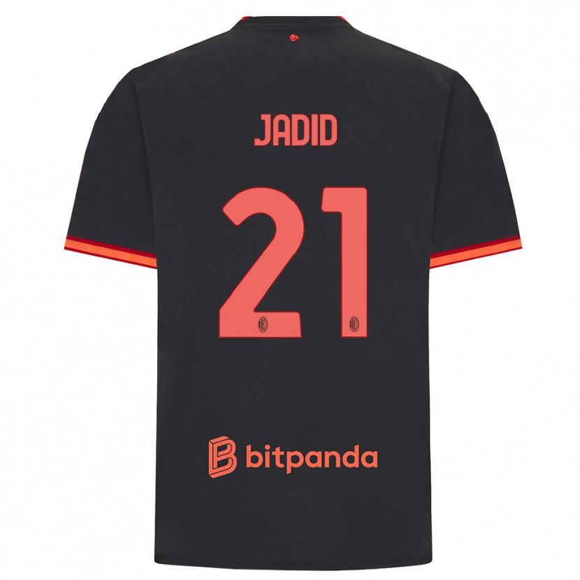 Danxen Herren Akram Jadid #21 Schwarz Rot Ausweichtrikot Trikot 2026/27 T-Shirt