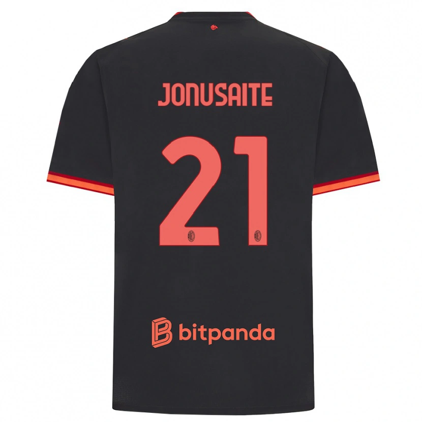 Danxen Herren Rimante Jonusaite #21 Schwarz Rot Ausweichtrikot Trikot 2026/27 T-Shirt