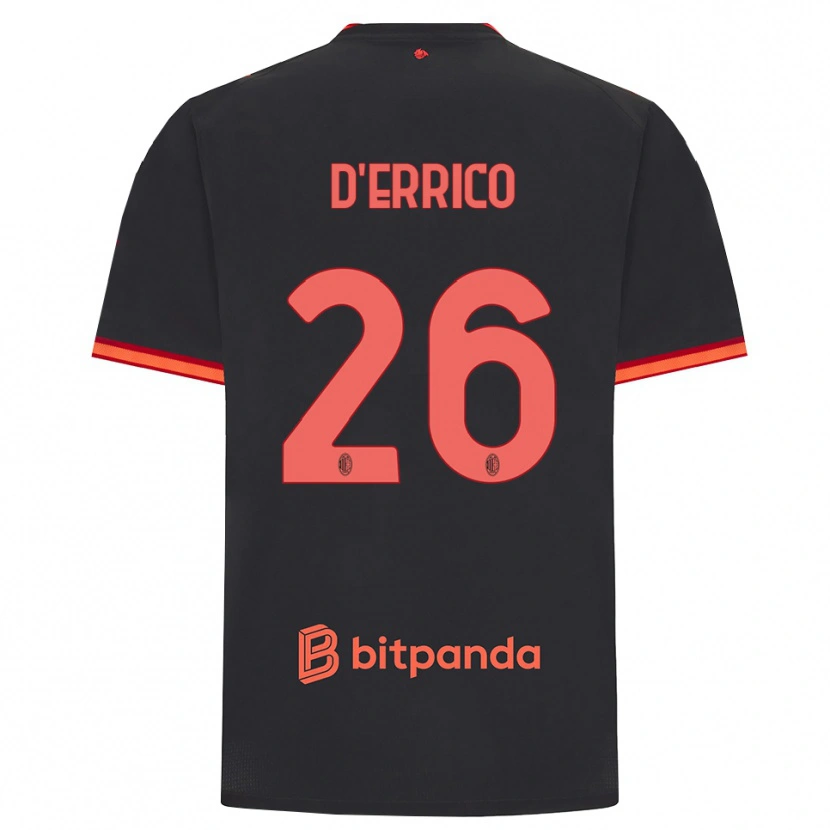 Danxen Herren Leonardo D'errico #26 Schwarz Rot Ausweichtrikot Trikot 2026/27 T-Shirt